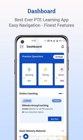 PTE Tutorials — Exam Practice для Android — скриншот 1