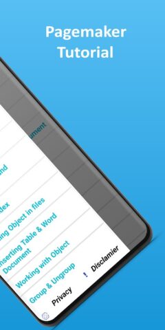 Pagemaker 7 tutorial — course для Android — скриншот 2
