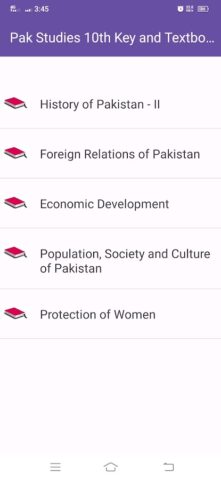 Pak Studies 10th Key Textbook для Android — скриншот 4