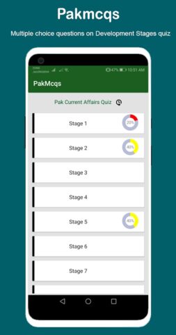 PakMcqs Quiz для Android — скриншот 4