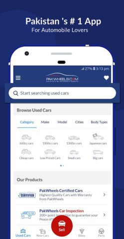 PakWheels: Buy & Sell Cars для Android — скриншот 1