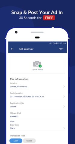 PakWheels: Buy & Sell Cars для Android — скриншот 2