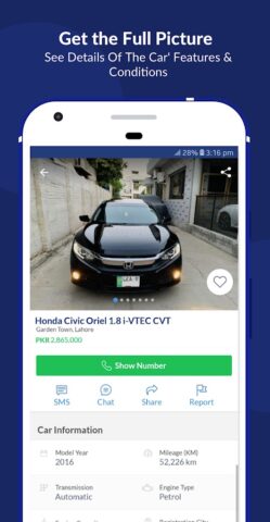 PakWheels: Buy & Sell Cars для Android — скриншот 4