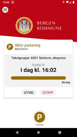 Parkering i Bergen для Android — скриншот 1