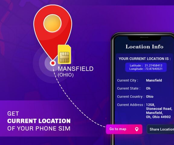 Phone Sim Location Information для Android — скриншот 5