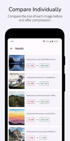Компрессор изображений — JPEG для Android — скриншот 4