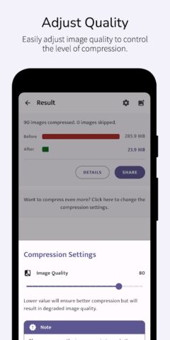 Компрессор изображений — JPEG для Android — скриншот 5