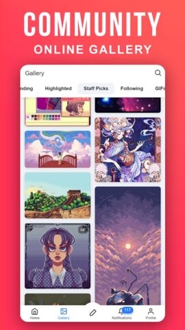 Pixilart — Make Pixel Art для Android — скриншот 5