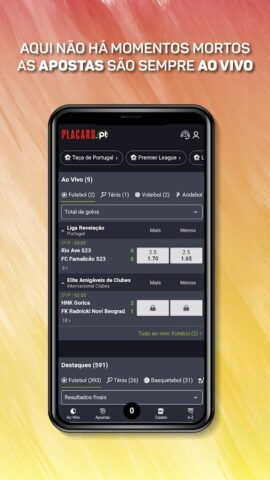 Placard.pt — Apostas online для Android — скриншот 1