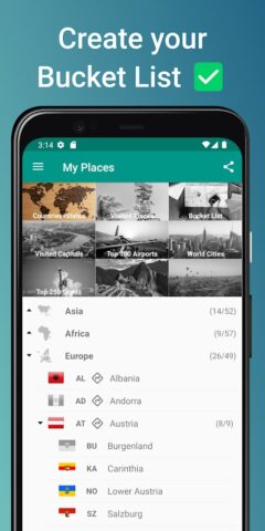 Places Been — Travel Tracker для Android — скриншот 5
