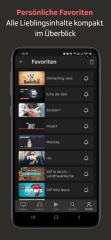 Play SRF: Streaming TV & Radio для Android — скриншот 5