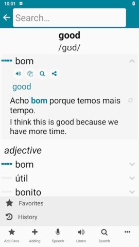 Portuguese — English для Android — скриншот 2