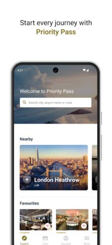 Priority Pass™ для Android — скриншот 1
