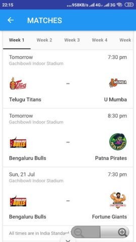 Pro Kabaddi 2025 Live Match для Android — скриншот 4