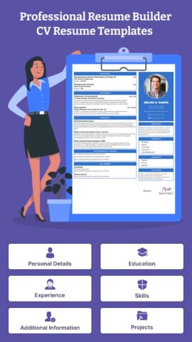 Professional Resume Builder для Android — скриншот 2