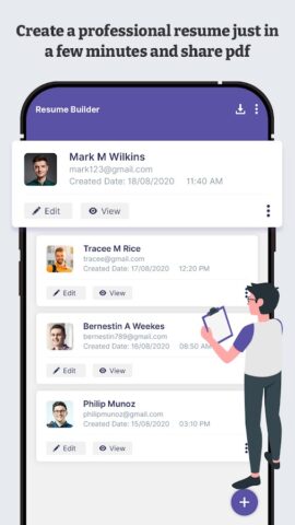 Professional Resume Builder для Android — скриншот 3