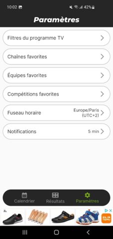 Programme TV Foot для Android — скриншот 4