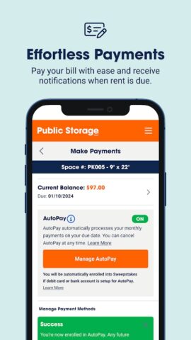 Public Storage для Android — скриншот 3