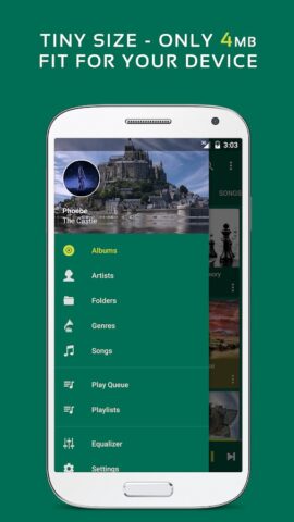 Pulsar Музыкальный плеер для Android — скриншот 3