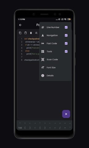 Python Compiler для Android — скриншот 5