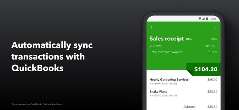 QuickBooks GoPayment для Android — скриншот 2