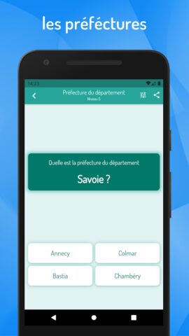 Quiz Départements et Villes для Android — скриншот 4