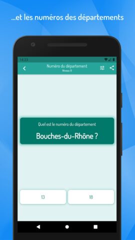 Quiz Départements et Villes для Android — скриншот 5