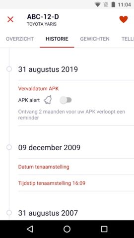 RDW Voertuig для Android — скриншот 3