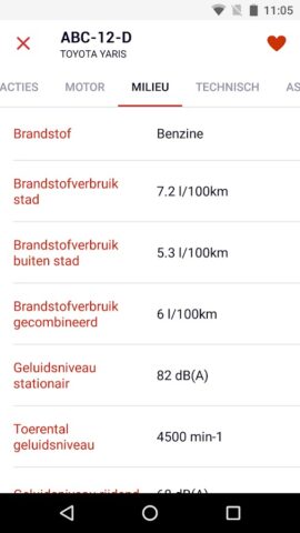 RDW Voertuig для Android — скриншот 4
