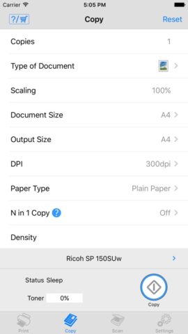RICOH Printer для iOS — скриншот 2