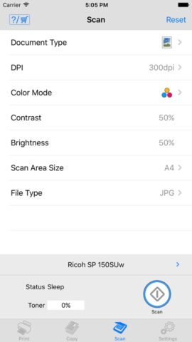 RICOH Printer для iOS — скриншот 3