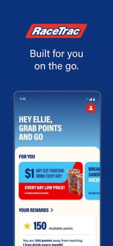 RaceTrac для Android — скриншот 1