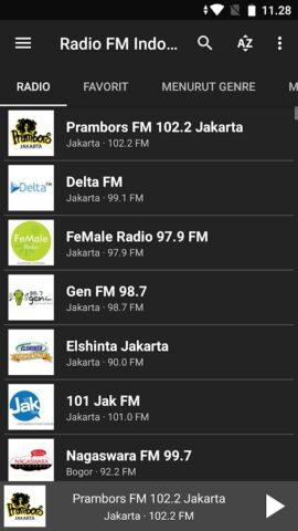 Radio FM Indonesia Online для Android — скриншот 4