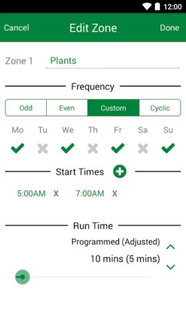 Rain Bird для Android — скриншот 4