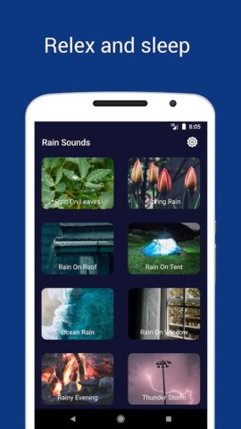 Rain Thunderstorm Sleep Sounds для Android — скриншот 1