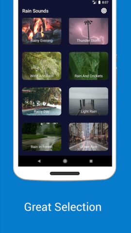 Rain Thunderstorm Sleep Sounds для Android — скриншот 2