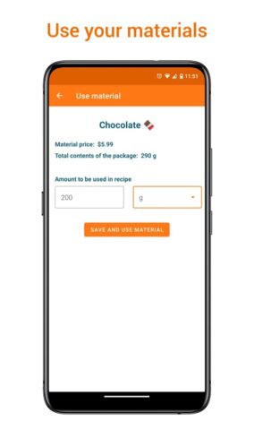 Recipe Cost Calculator для Android — скриншот 4