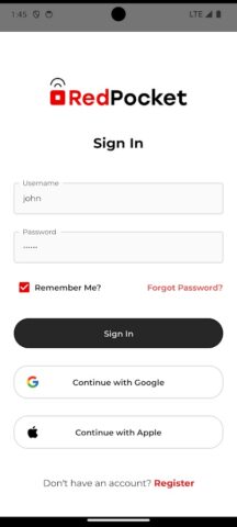 RedPocket для Android — скриншот 1