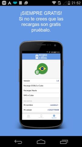 Regala recargas a Brasil для Android — скриншот 5