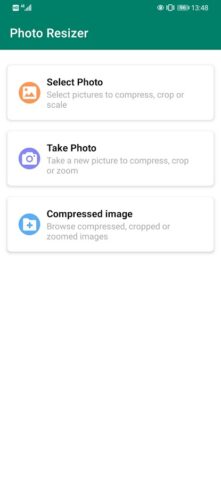 Resize image size in kb & mb для Android — скриншот 1