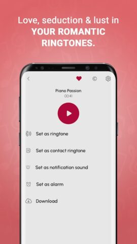 Романтические Рингтоны для Android — скриншот 2