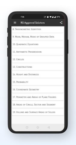 Rs Aggarwal 10 Math Solution для Android — скриншот 2