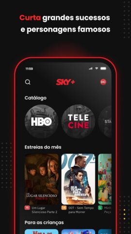 SKY+: TV+Streaming num só app для Android — скриншот 4