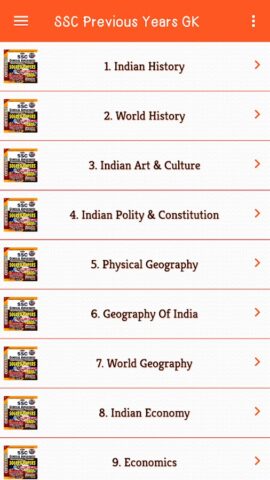 SSC Previous Year GK Questions для Android — скриншот 2