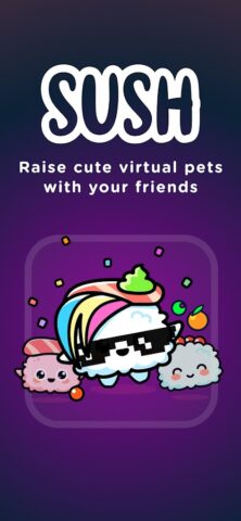 SUSH Grow cute virtual animal для Android — скриншот 1