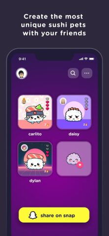 SUSH Grow cute virtual animal для Android — скриншот 2