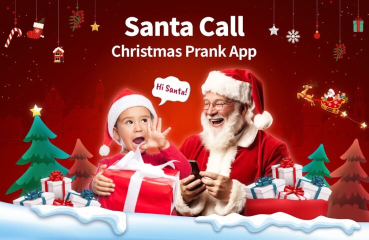 Santa Prank Call: Fake video для Android — скриншот 1