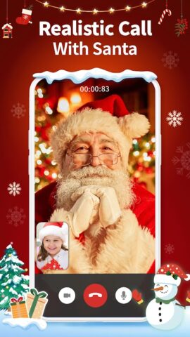 Santa Prank Call: Fake video для Android — скриншот 4