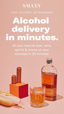 Saucey: Alcohol Delivery для Android — скриншот 1