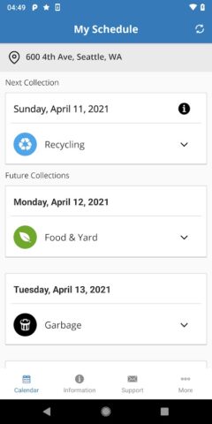 Seattle Recycle & Garbage для Android — скриншот 3